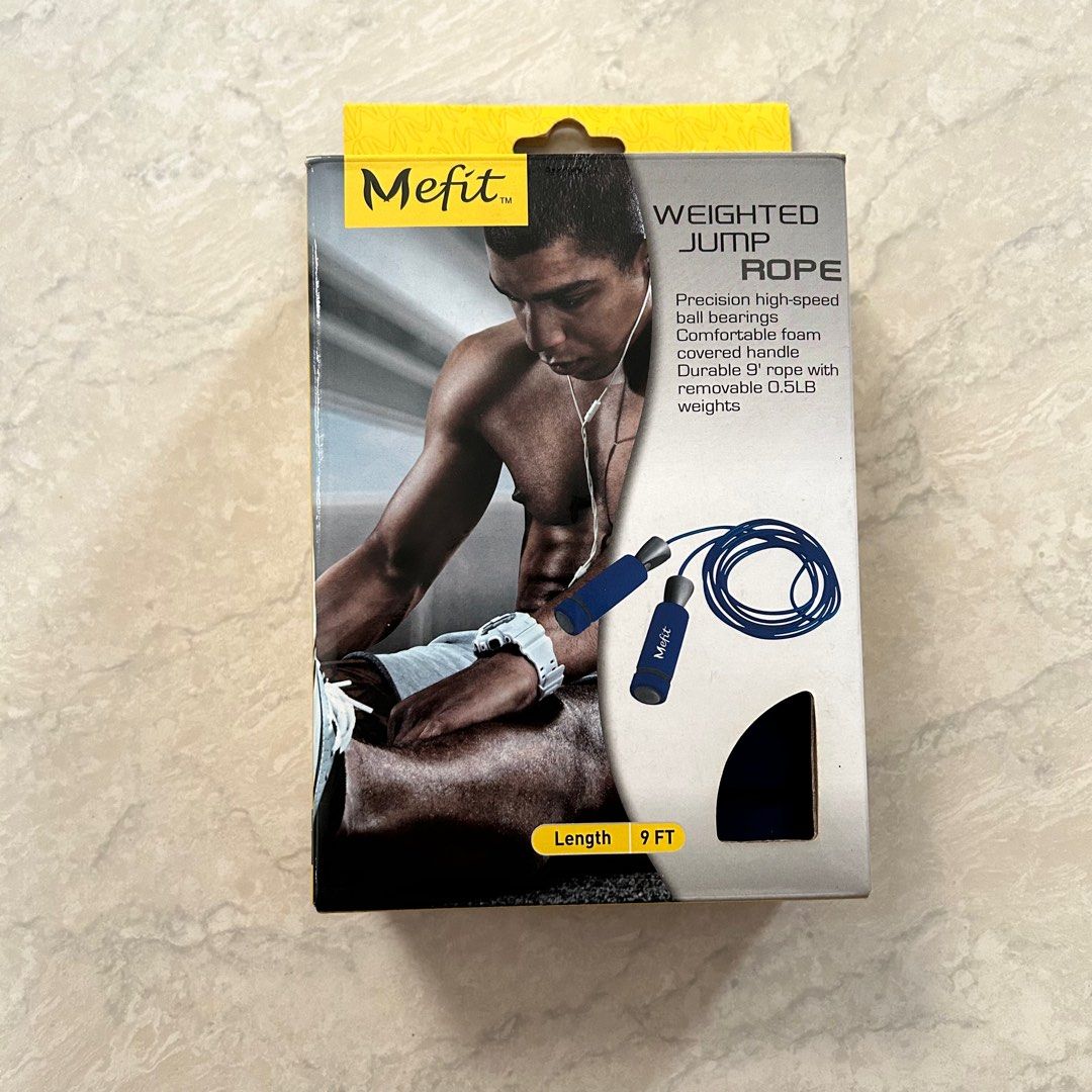 MeFit Weighted Jump Rope (Category: Health Monitors & Weighing Scales) located in Taytay. Submitted by bealieber (Listing ID 1367240847, Image 1). Description: .
