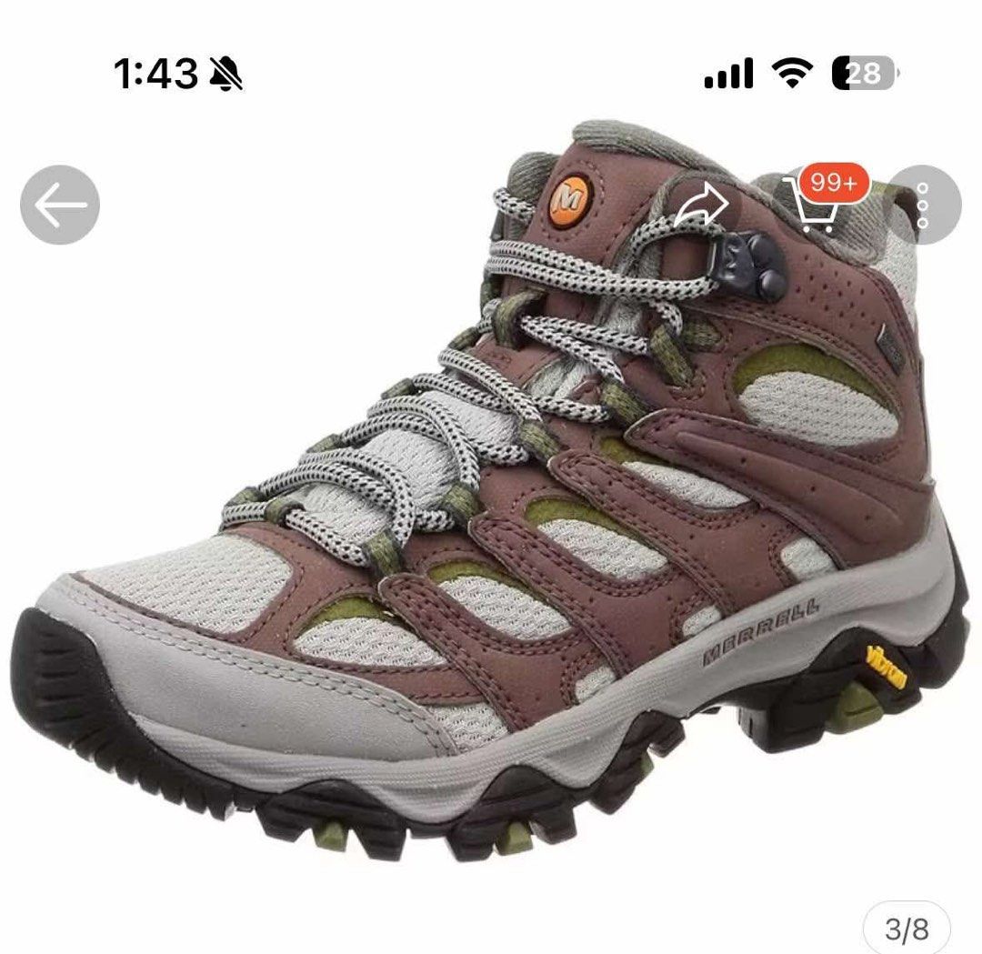 Merrell Moab 3 Gore-tex (Category: Sneakers) located in Cebu City. Submitted by solnishka (Listing ID 1367233776, Image 2). Description: Was supposed to use this for my Kazakhstan trip but it’s too small for me!! (i’m a 7.5W🥲) Price is negotiable.