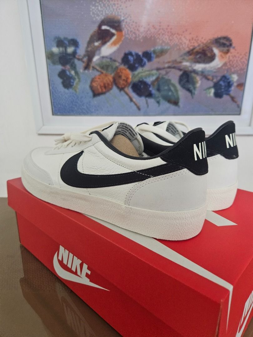 Nike Killshot 2 Leather (Category: Sneakers) located in Santa Rosa. Submitted by kevsoli (Listing ID 1367190696, Image 3). Description: Nike Killshot 2 Leather - 100% Authentic Size: US 9.5 Condition: Brand New Colorway: Sail / Black Inclusion: Comes with original box Meet-Up: Available on weekends at SM City Santa Rosa Shipping: LBC (weekends only) or Lalamove.