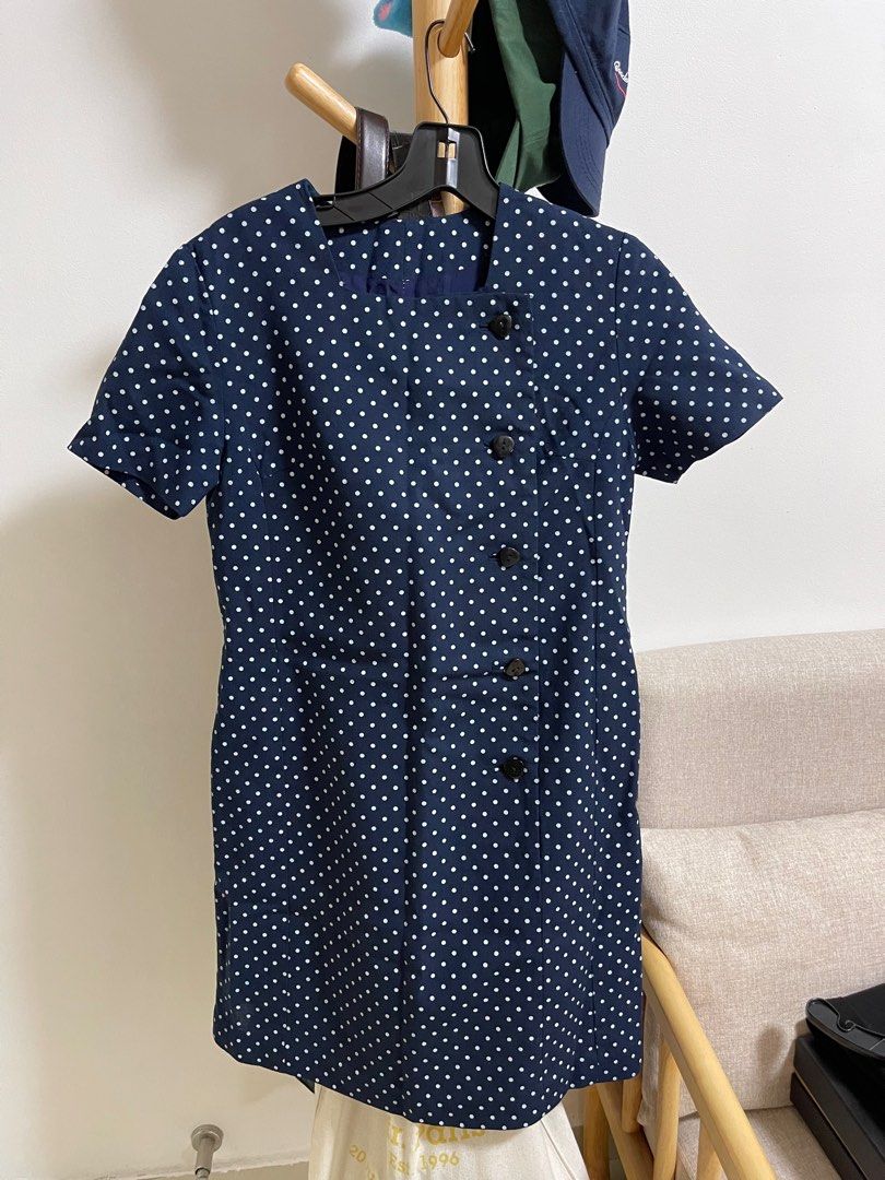 Polka Dot Mod Dress (Category: Dresses) located in Singapore. Submitted by cokechoke (Listing ID 1367249919, Image 1). Description: A really cute mod dress! Pair it with sheer leggings and boots. Worn a few times, still in good condition. No brand. No size but fits a UK 8 best. .
