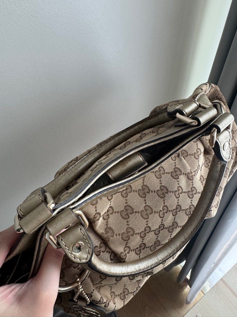 Pre-loved Authentic Gucci Sukey GG Canvas Tote (Category: Luxury Bags & Wallets) located in Pasig City. Submitted by curatedcoph (Listing ID 1367184717, Image 2). Description: 100% authentic Still in good condition Bought in Designer’s blvd Comes with original price tag, care card and dust bag.