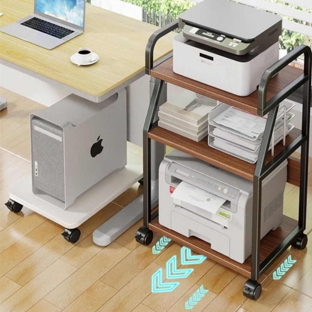 Printer Table Organizer | 3 Tier Printer Rack | Office Table Printer ...