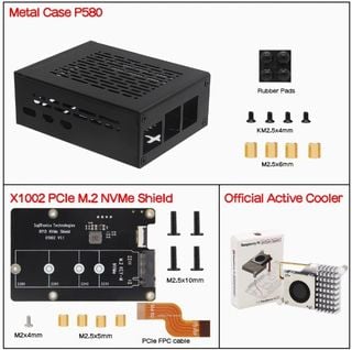 Raspberry Pi 5 PCIe to M.2 NVME SSD expansion card kit64217370514947110
