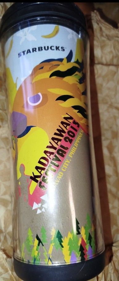 Starbucks Tumbler Kadayawan Davao (Category: Water Bottles & Tumblers) located in Pulilan. Submitted by smartshopper516 (Listing ID 1367187850, Image 2). Description: Starbucks collectible tumbler Kadayawan Festival Davao 2013 brand new.
