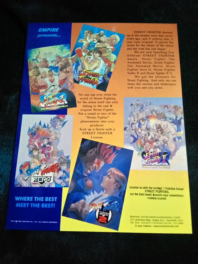 STREET FIGHTER 2( paper sheet) (Category: Art & Prints) located in Labo. Submitted by sabbathgarcia (Listing ID 1367250217, Image 3). Description: -hard paper -glossy -28.5cm×22cm -good for frame.