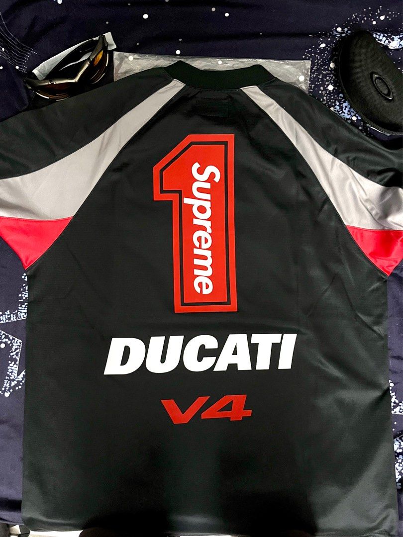 Supreme Ducati Soccer Jersey - Black - Size Large Brand New