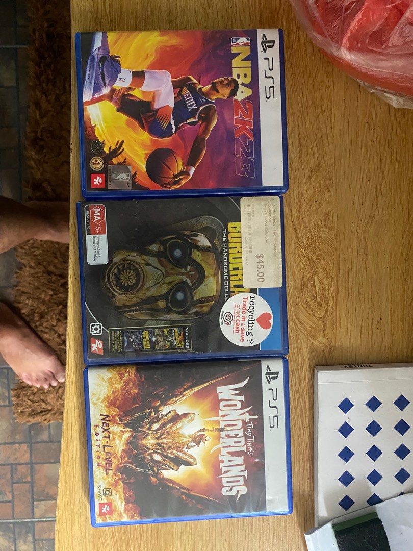 Tiny tinas wonderland borderlands and nba2k23 (Category: PlayStation) located in Las Pinas. Submitted by johnsantos10 (Listing ID 1367191404, Image 1). Description: Selling ps5 and ps4 games Tiny tinas wonderland ps5 - unused codes - 1000 Nba 2k23 ps5 - unused codes - 500 Borderlands handsome collection ps4 - 500 Take all for 1700.
