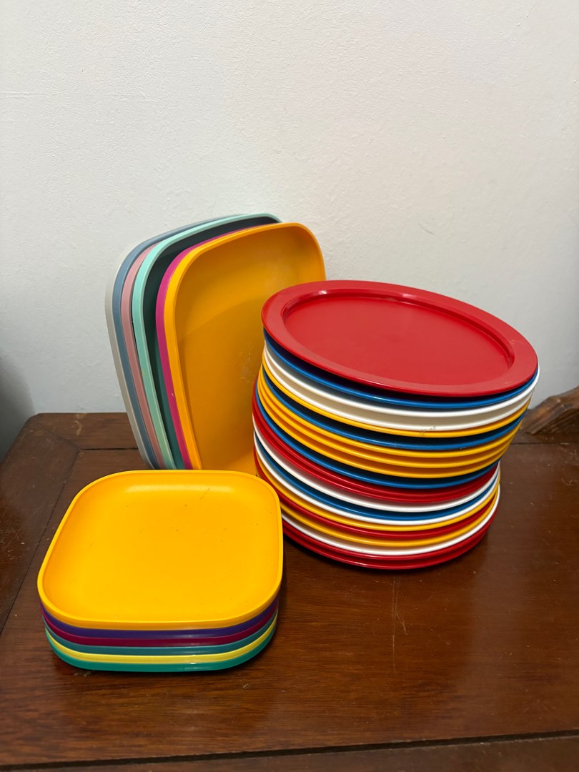 Tupperware plates and cups (take all), Furniture & Home Living ...