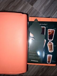 Unused Starbucks 2021 Organizer in Coral Pink