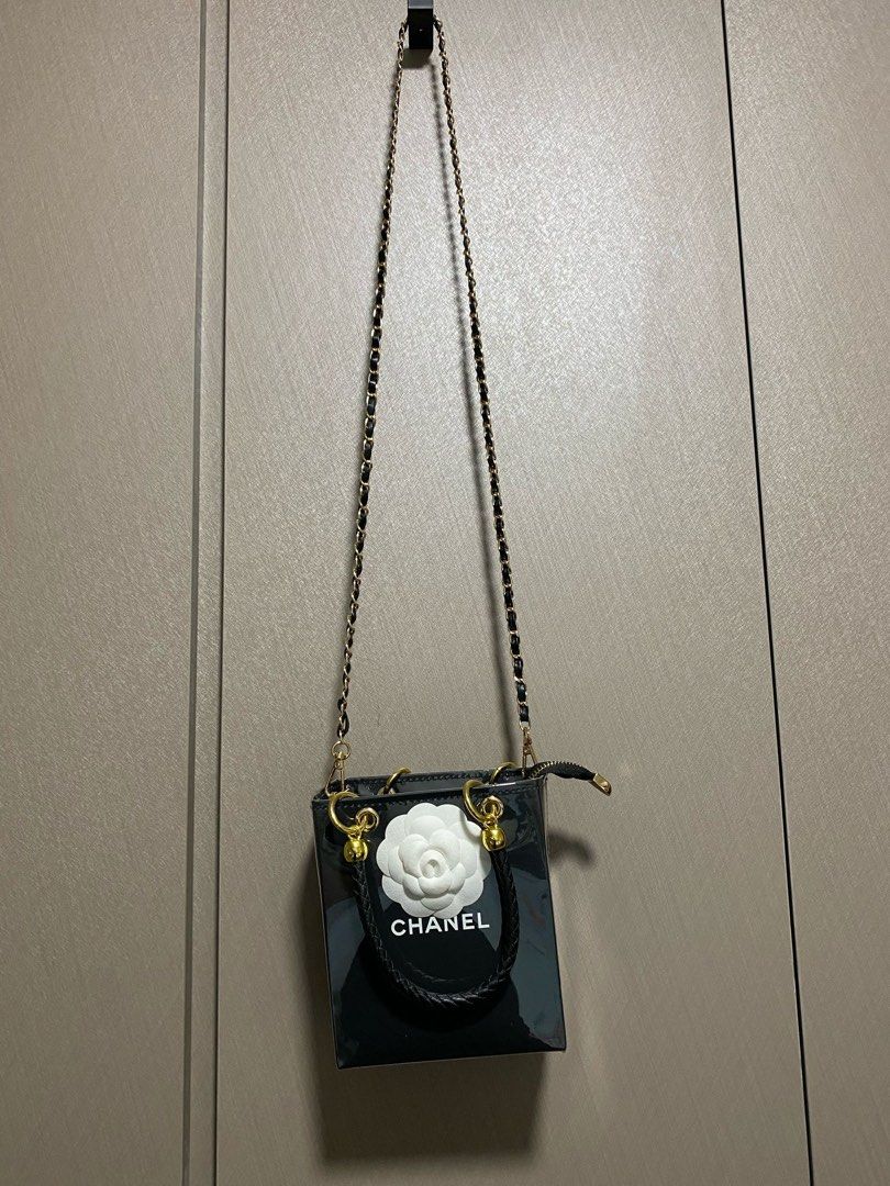 Upcycle Chanel paper bag (Category: Bags & Wallets) located in Singapore. Submitted by Phunky6988 (Listing ID 1367203139, Image 1). Description: Brand new. Unused. Upcycled from genuine Chanel paper bag RFS too small for iphone plus. Meet up only - S360212.