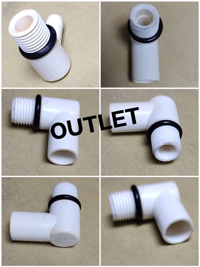USED Inlet / outlet elbow Fitting For Double/Single Water Filter ...