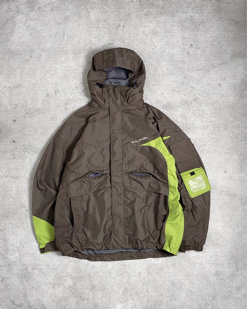 00s Salomon technical gorpcore jacket, Fesyen Pria, Pakaian