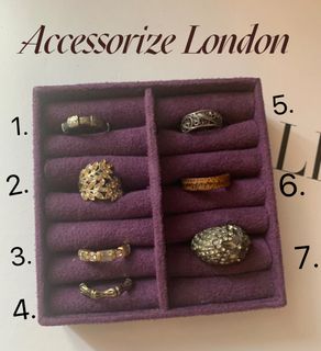 Accessorize 倫敦戒指 價錢由 $35 起64201862379651110