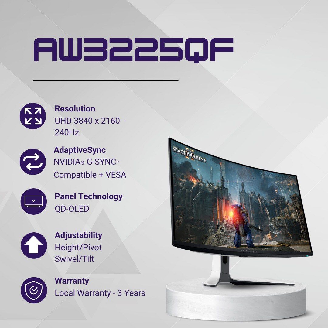 RTP $1,599 Alienware 32 4K QD-OLED - AW3225QF