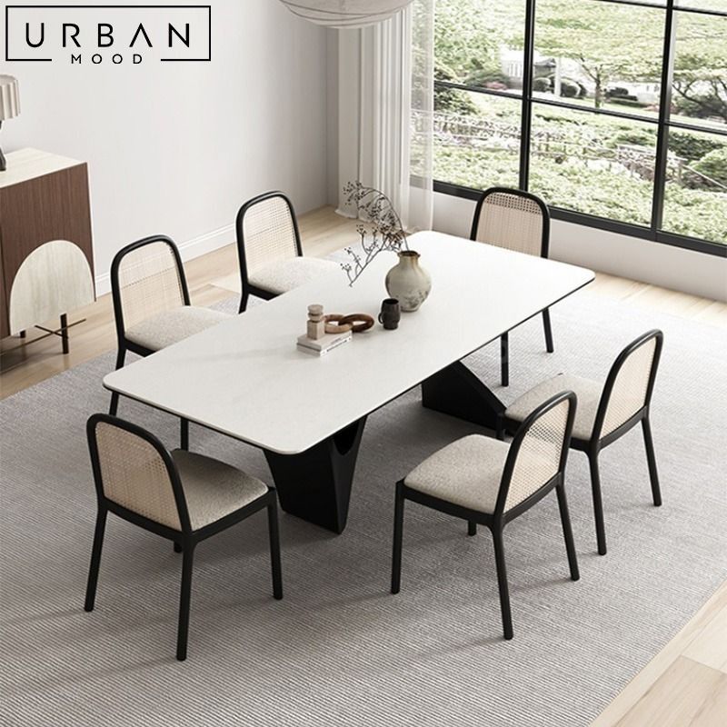 AMAN Modern Sintered Stone Dining Table, Furniture & Home Living ...