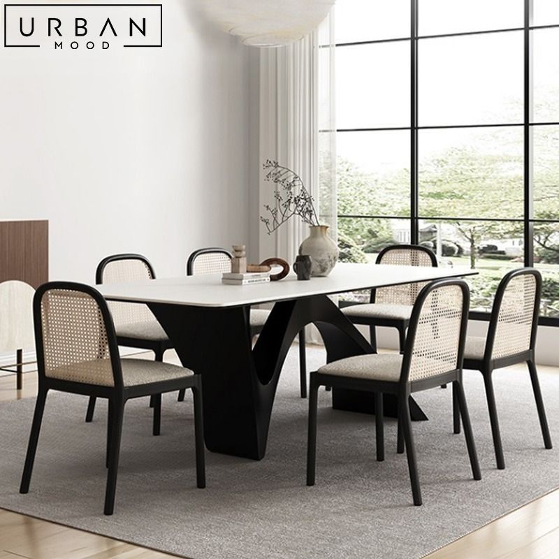 AMAN Modern Sintered Stone Dining Table, Furniture & Home Living ...