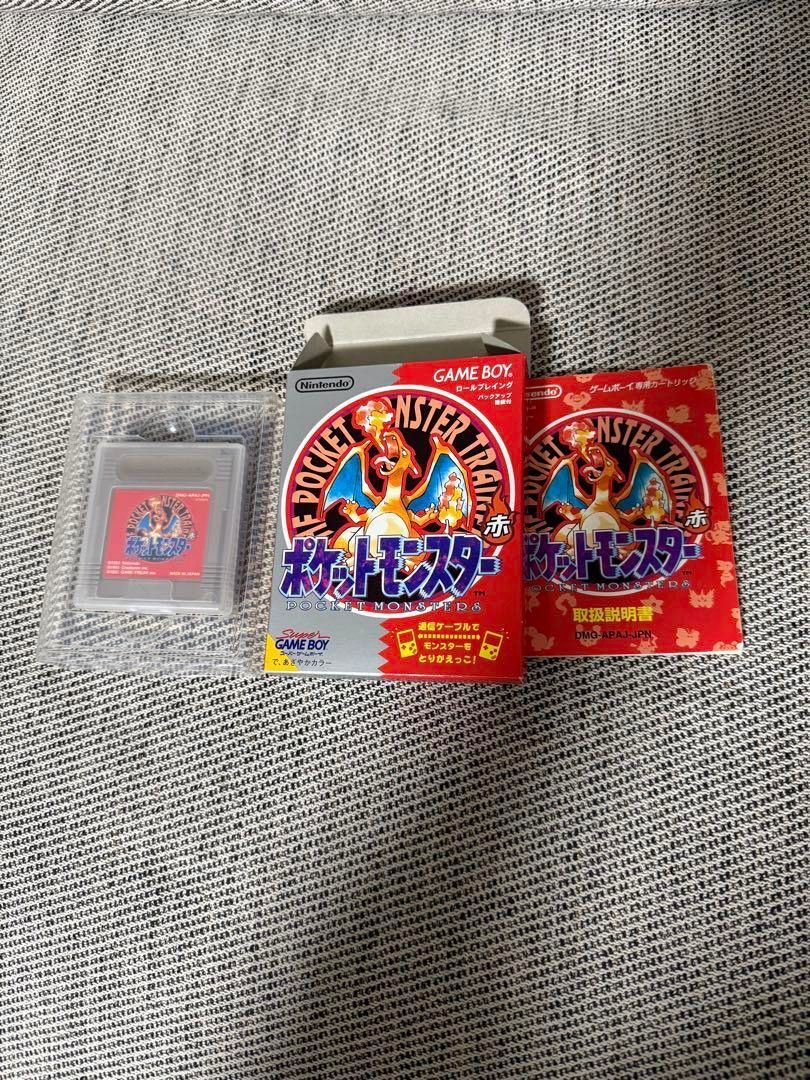 Authentic FIXED PRICE Pokémon Red Game Boy Nintendo (Category: Nintendo) located in Manila. Submitted by japan_treasure (Listing ID 1367326461, Image 2). Description: Pokémon Red for Game Boy, with packaging and instructions. - Product name: Pokemon Red - Plastic case: Yes - Package: Yes - Instructions: Yes Thank you for visiting. [GB] Pokemon Red Brand: Nintendo I bought it second hand for my collection. There are some small scratches and crease