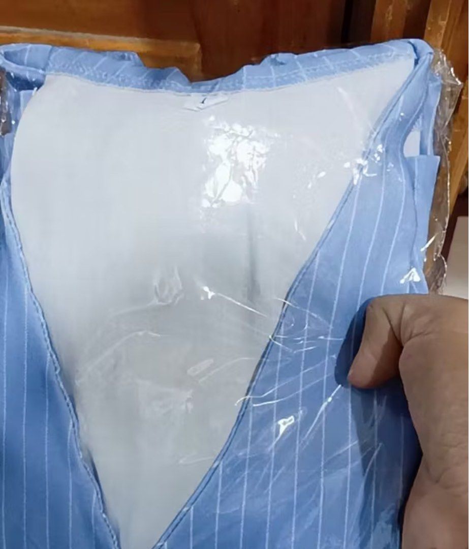 Baby Blue Stripes Coords (Category: Sets or Coordinates) located in Cebu City. Submitted by xoxoriri8 (Listing ID 1367470688, Image 3). Description: Free size (Favric is very stretchy and thick) 3rd pic is the closest actual color of the item Bust 32-40 Waist 26-40 With 2 side pockets Garterized both top and bottom at the back Perfect for outdoor gala! Rfs: na double order.