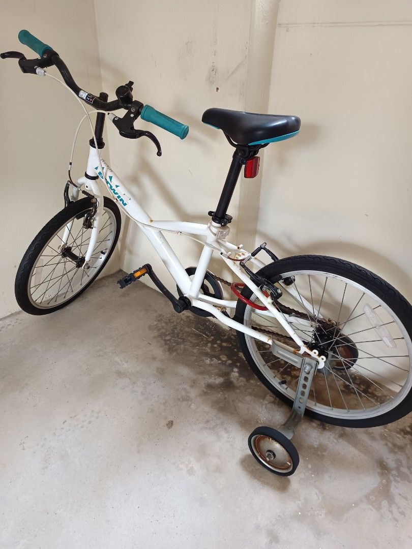 20" Bicycle (Category: Bicycles) located in Singapore. Submitted by cskwa (Listing ID 1367294055, Image 1). Description: Bicycle with training wheels can be removed. Want to sell quickly. Price negotiable..