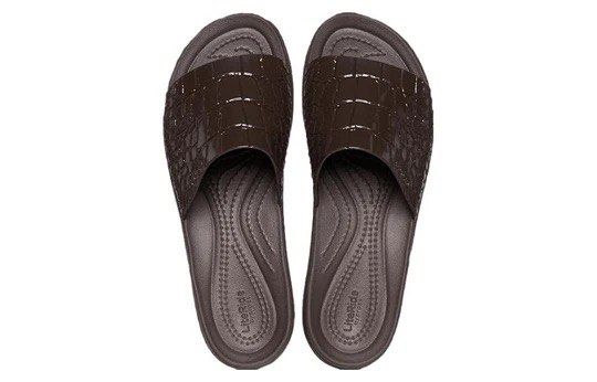 Crocs Brooklyn Slide Espresso Croco (Limited Edition) (Category: Wedges) located in Quezon City. Submitted by itsjms (Listing ID 1367410511, Image 2). Description: Bought in the US. Brand new without tags. Original price in PHP is ₱4000.