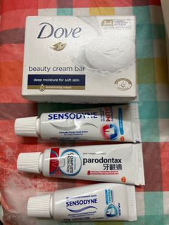 Dove cream bar cleansing block + Sensodyne Gum Care toothpaste trial set 5 pieces64165566295298110