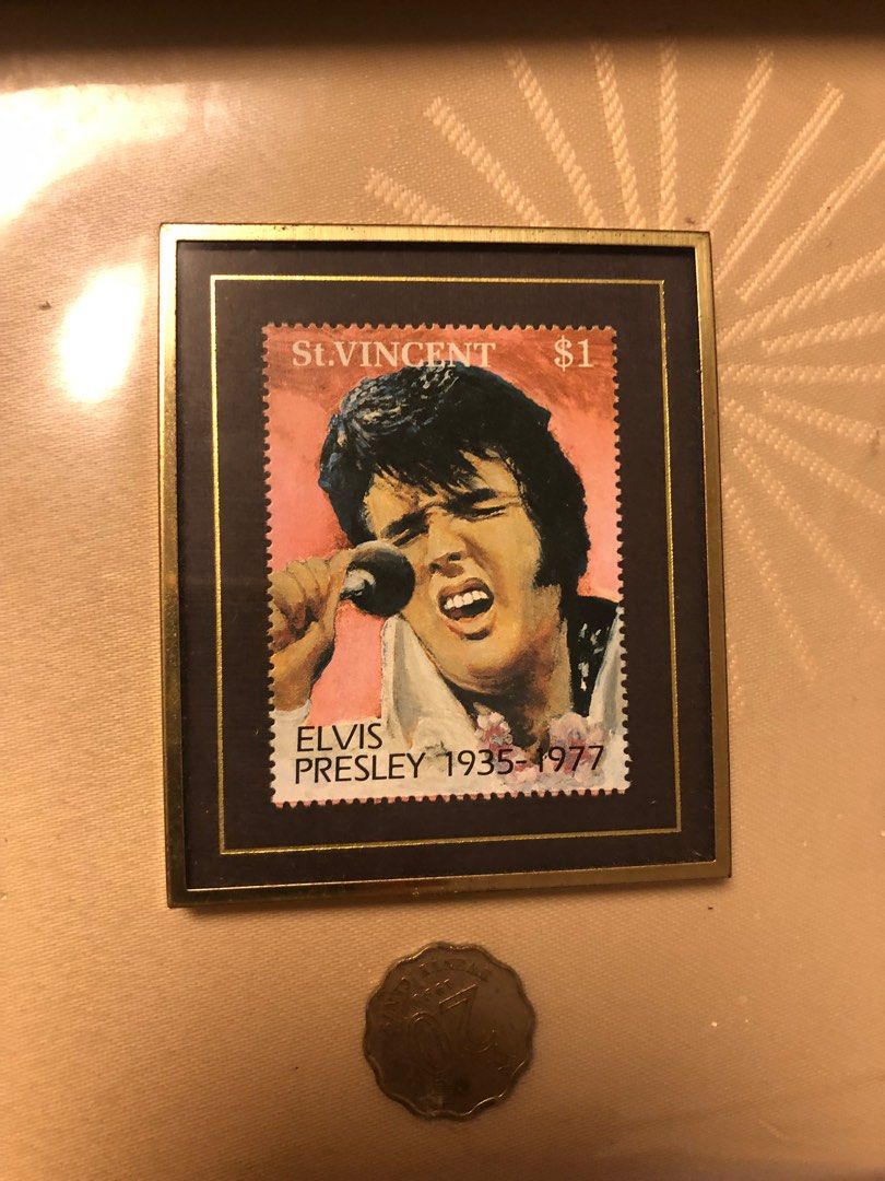 Elvis Presley 貓王 迷你人像 郵票 照片相底 set of 3 （分類：復古收藏品）位於 Hong Kong。 由 timetunnelvintage 提交（商品編號 1367401344，圖片 3）。簡介： 。