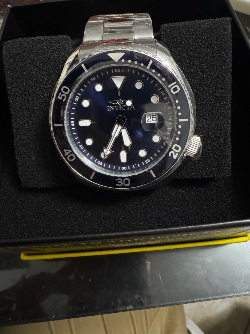 Invicta (Category: Luxury Watches) located in Cavite. Submitted by mcbfave (Listing ID 1367389710, Image 1). Description: brand new 46mm stainless steel japan quartz water resistancr 50m.