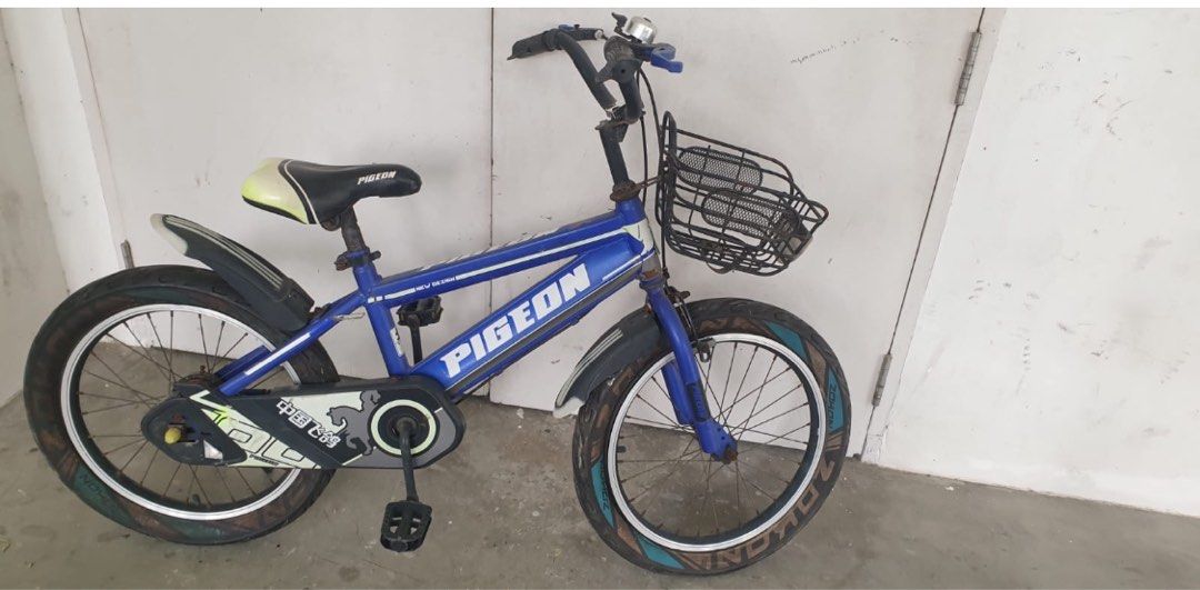 Kids Bicycle (Category: Bicycles) located in Singapore. Submitted by mbrpn26tyt34755 (Listing ID 1367429645, Image 1). Description: Selling because shifting The tyre need to be replace Price is $45 Location can be discussed near Taman Jurong or lakeside mrt.