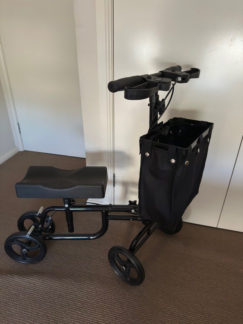 Knee scooter (Category: Others) located in Melbourne. Submitted by ktef8getau95415 (Listing ID 1367486652, Image 2). Description: Foldable Knee Scooter Walker, with Brakes and Large Basket. Mobility Aid Alternative to Crutches. .