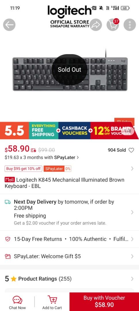Logitech keyboard k84563207329390209111