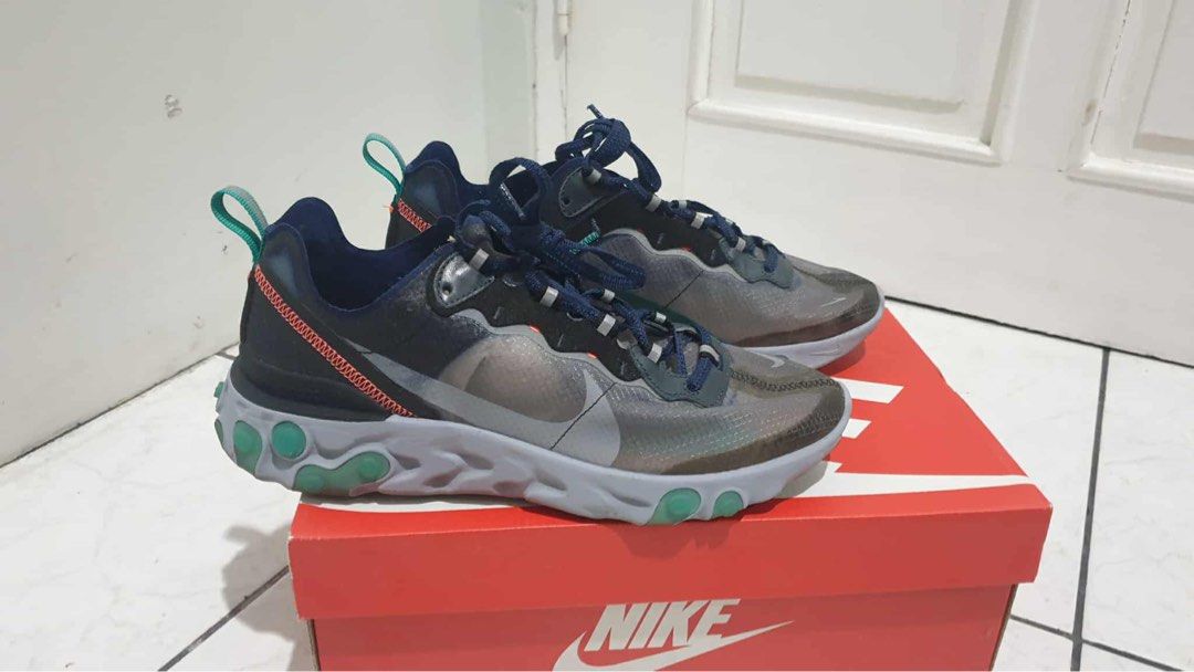 Nike React Element 87 (Category: Sneakers) located in Quezon City. Submitted by bykoko (Listing ID 1367471263, Image 2). Description: Nike React Element 87 Super light Like new - used once and excellent condition Rfs wrong size Size 8.5 US Shipping c/o buyer Location QC diliman .