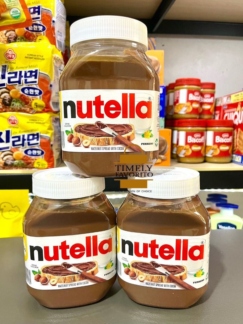 ❌SOLD OUT❌ Nutella Hazelnut Spread with Cocoa 900g (Category: Packaged & Instant Food) located in Pasay City. Submitted by timelyfavorito1 (Listing ID 1367445073, Image 2). Description: Imported! BB: November 2025 Nutella Hazelnut Cocoa Spread has been on the breakfast tables of millions of people around the world for more than 60 years, spreading good moments to start the day. A slice of bread with Nutella tastes great. Thanks to a unique and in