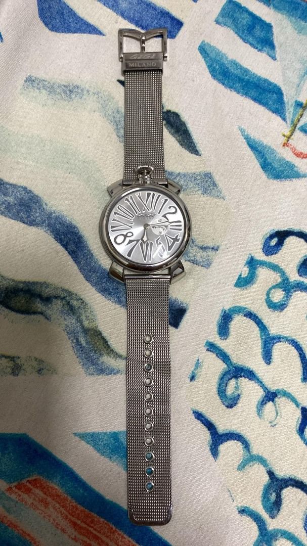 Original Gaga Milano in Silver Strap (Category: Luxury Watches) located in Caloocan City. Submitted by angieeminz70422 (Listing ID 1367433004, Image 2). Description: GaGa Milano Stainless Steel Quartz Men's but looks good also in women's wrist. No box because it was lost when we transferred to a new location. .