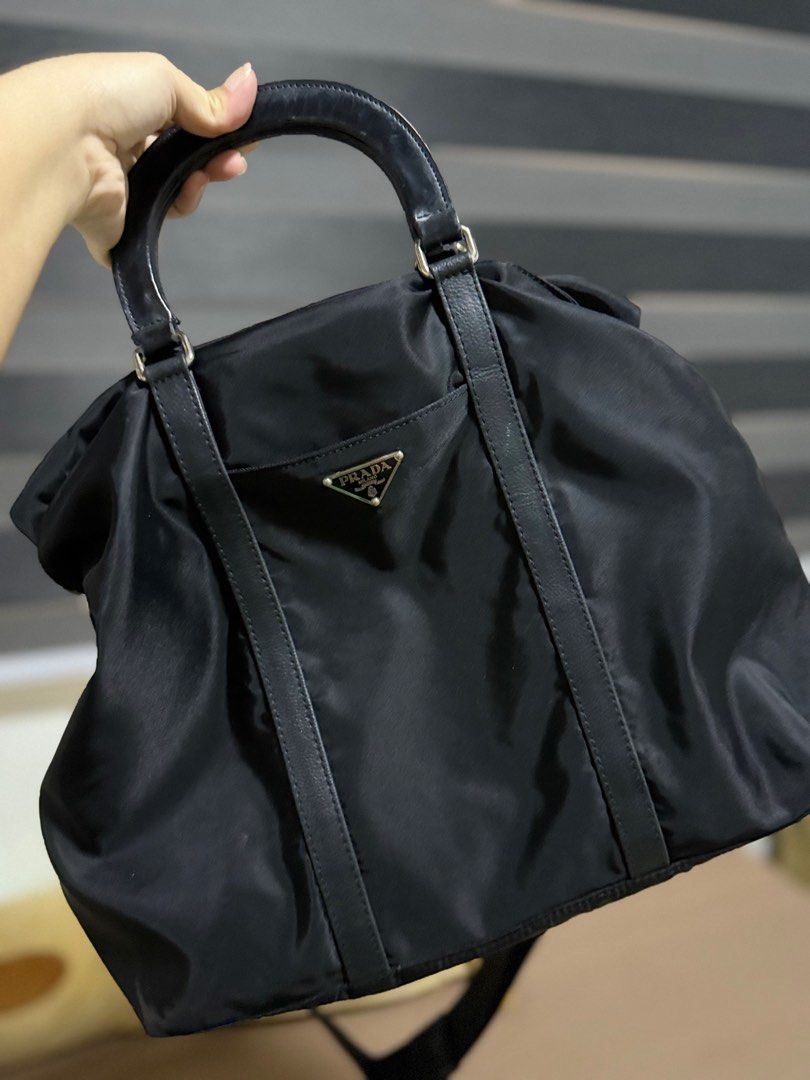 PRADA Black Tessuto Satchel (Authentic Preloved) (Category: Shoulder Bags) located in Quezon City. Submitted by jerupreloveditems (Listing ID 1367316478, Image 2). Description: .