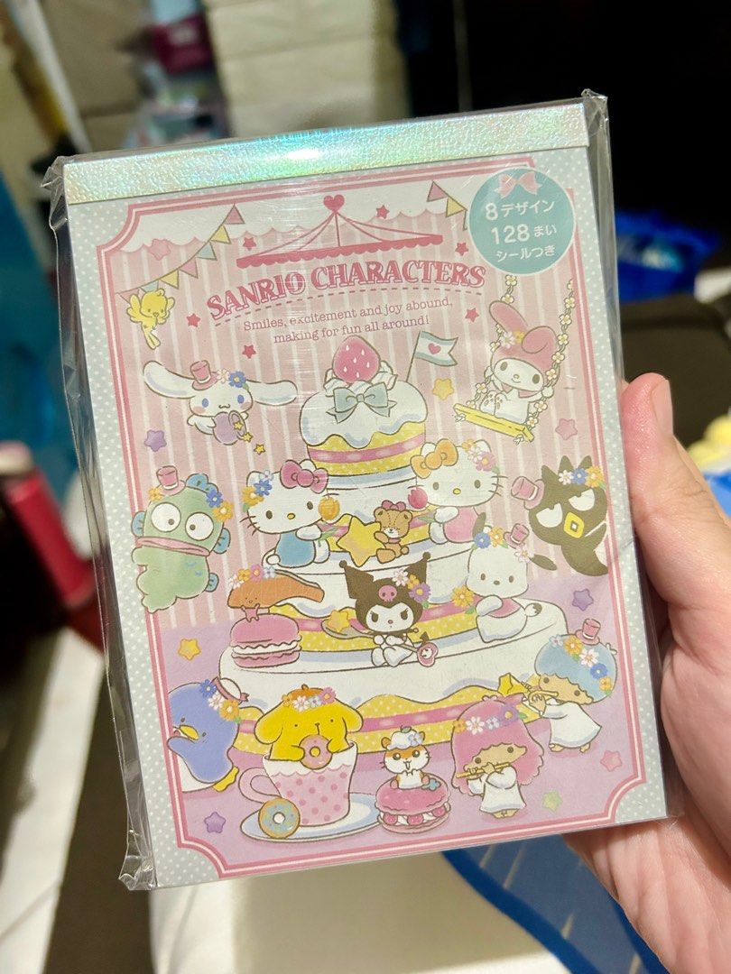 Sanrio memo pad with sticker sheet (Category: Stationery & School Supplies) located in Manila. Submitted by kookai.mnl (Listing ID 1367389549, Image 1). Description: Unofficial.