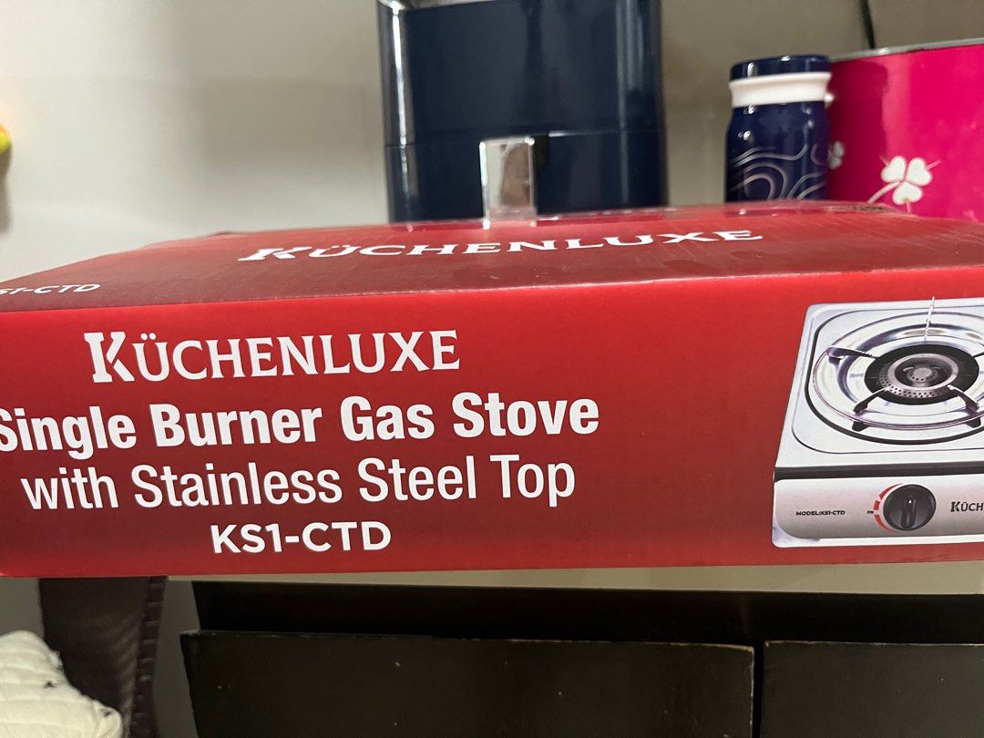 Single burner gas stove (Category: Cookware & Accessories) located in Marikina City. Submitted by totorotokyo (Listing ID 1367330467, Image 2). Description: Never been used or opened RFS: dalawa ang nabili Sdd/JNT.