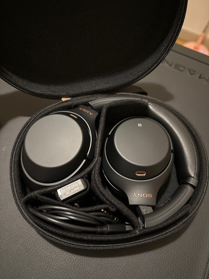 Sony WH-1000 XM3 Noise Cancelling Wireless Black Headphones (Category: Headphones & Headsets) located in Singapore. Submitted by vonvaun (Listing ID 1367441444, Image 3). Description: A very well-cared for set of headphones, I was owner's trusty go-to for crisp calls and deep bass. I recently got retrenched since owner got gifted an XM4 but am looking for a job again to not waste my talents. Are you looking for a swag steady pair? PS. I come in t
