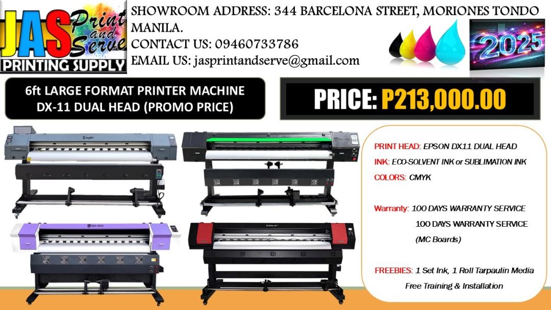 Tarp Tarp Business! Eco-Solvent Printer Machine Epson DX-11 Dual Head ...
