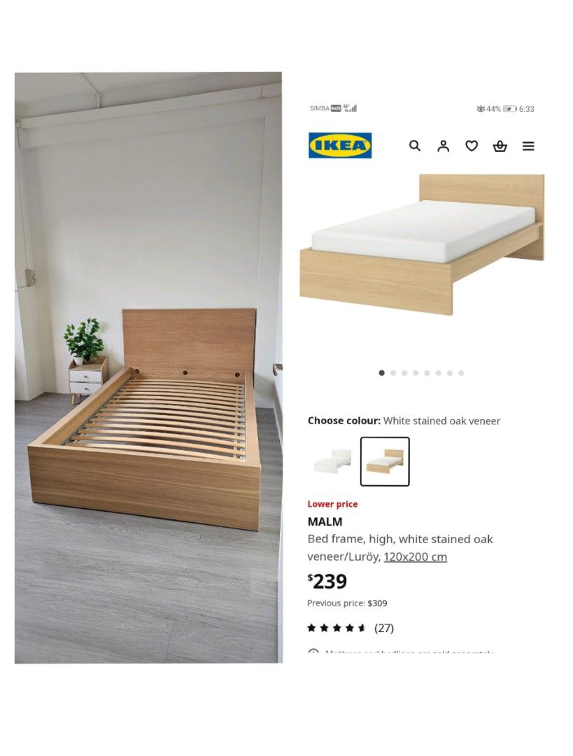 We've got 2 IKEA and Solid Wood Super Single Bedframe $150 letting go ...