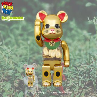 MEDICOM TOY - BE@RBRICK 招き猫 昇運 弐 金メッキ 400％