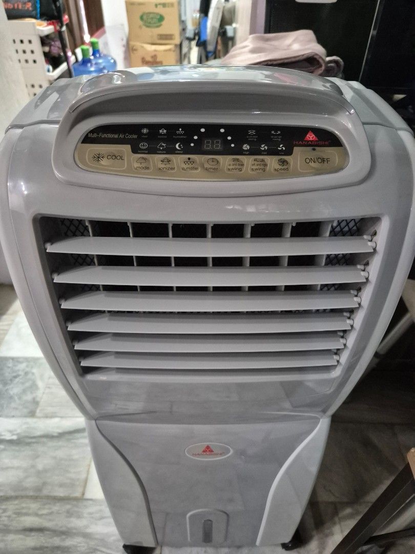 Air cooler 10L Hanabishi (Category: Air Conditioning and Heating) located in Rizal. Submitted by meeshoppe2 (Listing ID 1367497440, Image 2). Description: wala pang 1 month kaya brand new pa need lang ng funds for theraphy biglaan..