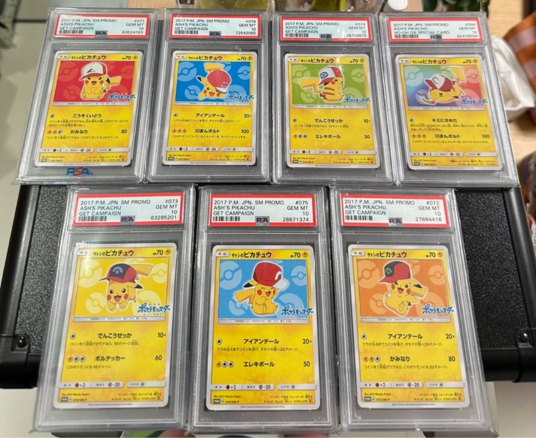Ash’s Pikachu full set PSA 10, Hobbies & Toys, Memorabilia ...