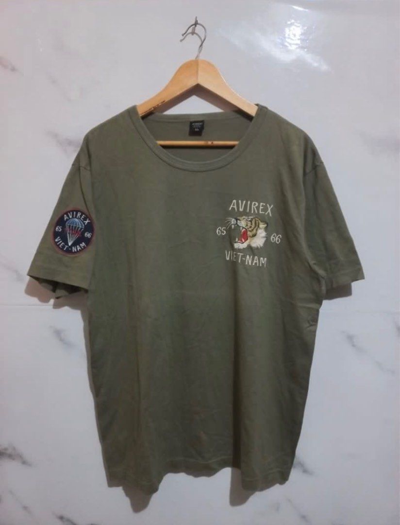 Avirex Shirt - VIETNAM (Category: Tshirts & Polo Shirts ) located in Rizal. Submitted by rcatr (Listing ID 1367488368, Image 2). Description: AVIREX Vietnam Embroidered shirt XL Width: 23 in Length: 29 in No issues.