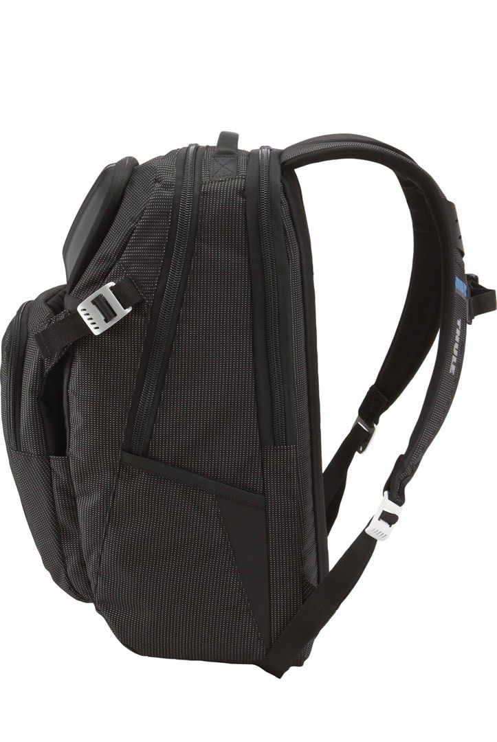 Backpack (Category: Backpacks) located in Singapore. Submitted by kharlzeis (Listing ID 1367621306, Image 5). Description: BNIT The Thule Crossover 32 L Backpack is a versatile, travel-and-commute bag built from durable dobby nylon, offering a dedicated, padded laptop sleeve (fits up to 17″ laptops), a crush-proof SafeZone compartment for fragile items, and smart organization pockets for documents, devices, and accessories ￼. It features ventilat