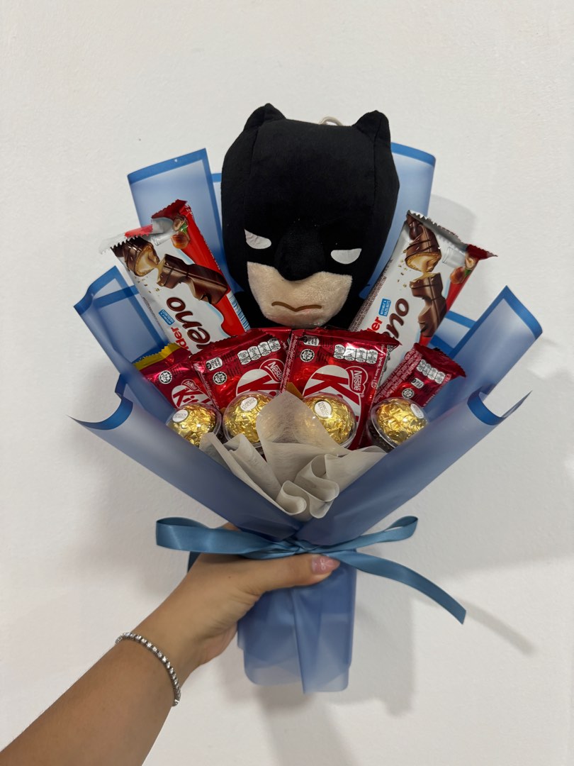 Batman Chocolate Bouquet | Graduation, Hobbies & Toys, Stationery ...