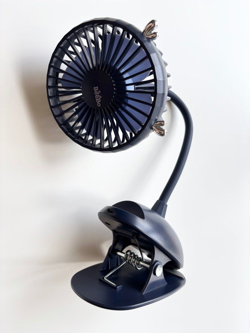 Beebo Clip-on Portable Rechargeable Fan New Version 2.0 (Category: Other Babies Going Out Needs) located in Quezon City. Submitted by onlinegaragesale.ph (Listing ID 1367547996, Image 1). Description: Beebo Clip-on Portable Rechargeable Fan New Version 2.0 📌Very good condition, no box anymore 📌Color: Midnight Blue 📌Can be clipped on stroller or stand on a desk 📌Location: Commonwealth QC.