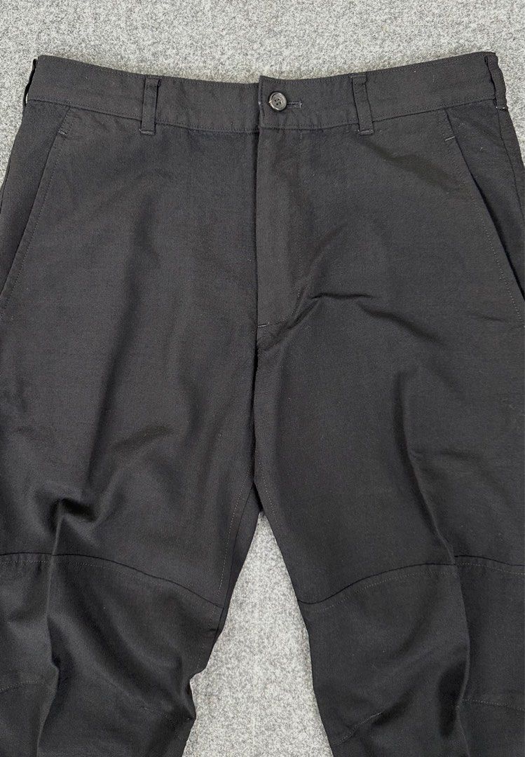 Comme des Garcons - Wool Trouser in Black (Category: Trousers) located in Manila. Submitted by scissor.2fifthy (Listing ID 1367579439, Image 2). Description: Comme des Garcons - Wool Trouser in Black Tagged size: Small (see measurement) Made in Japan Material: 100% Wool 90/100 condition rate Gently used Flaw: None Very presentable Check all photos for more details and information. Dimensions Length 33 Inches Waist 29 Inches Leg opening 6.5 Inches