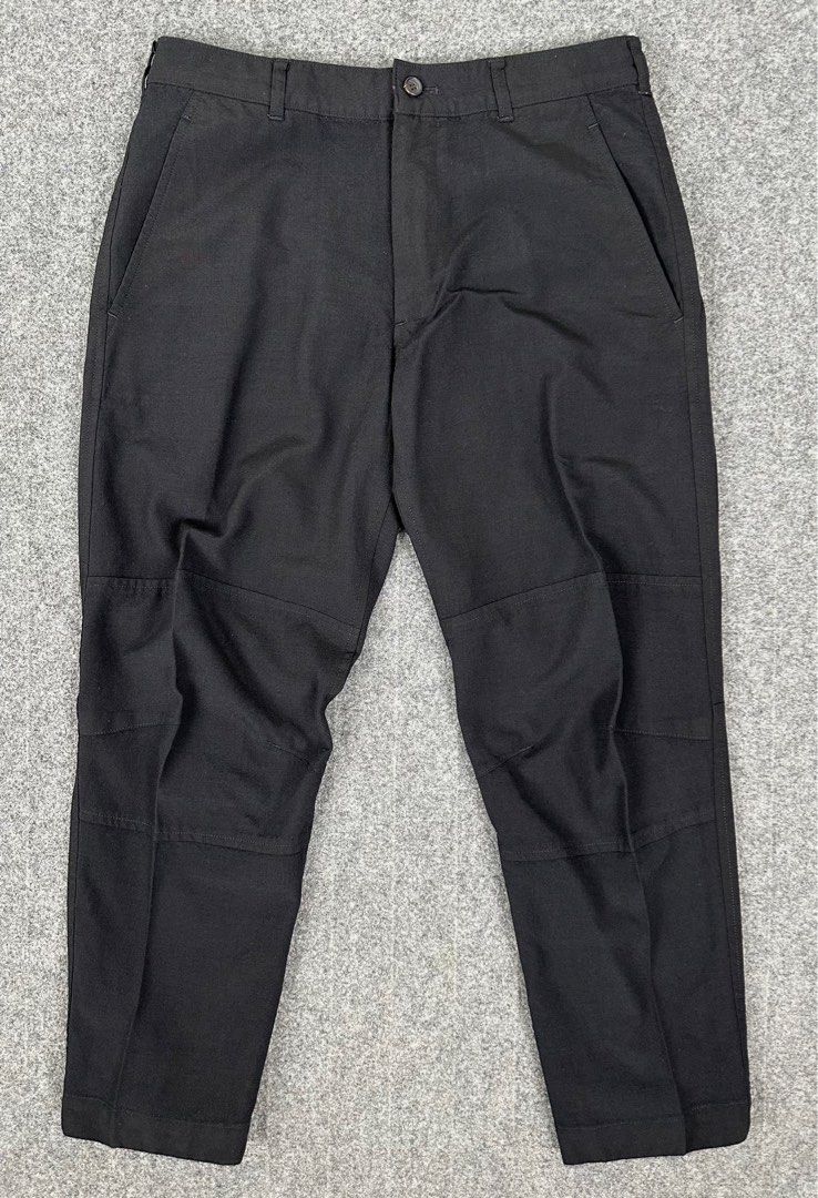 Comme des Garcons - Wool Trouser in Black (Category: Trousers) located in Manila. Submitted by scissor.2fifthy (Listing ID 1367579439, Image 1). Description: Comme des Garcons - Wool Trouser in Black Tagged size: Small (see measurement) Made in Japan Material: 100% Wool 90/100 condition rate Gently used Flaw: None Very presentable Check all photos for more details and information. Dimensions Length 33 Inches Waist 29 Inches Leg opening 6.5 Inches