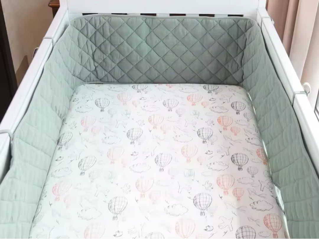 Cot bumper (Category: Nursery Lighting & Decor) located in Singapore. Submitted by 19ada (Listing ID 1367640521, Image 1). Description: Set of 2. 30x190 cm each. .