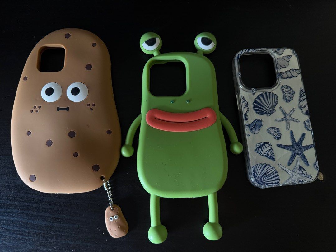 Cute Iphone 12 and 15 Pro Phone case (TAKE ALL) (Category: Cases & Sleeves) located in Makati City. Submitted by saltedcream (Listing ID 1367637920, Image 1). Description: Cute Iphone 12pro & Iphone 15pro Phone case (TAKE ALL) PRICE: 350 PHP Condition: few times lang ginamit pang-picture/instagram Edit** the wallnut phone case is for Iphone12pro RFS: Decluttering For pickup & delivery MOP: Gcash & Bank transfer.
